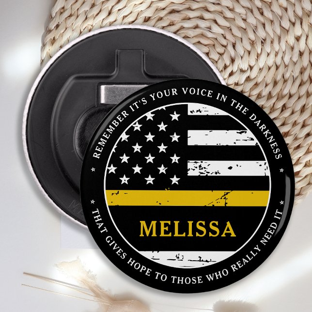 Décapsuleur Dispatcher 911 Ligne Or mince personnalisée (Créateur téléchargé)