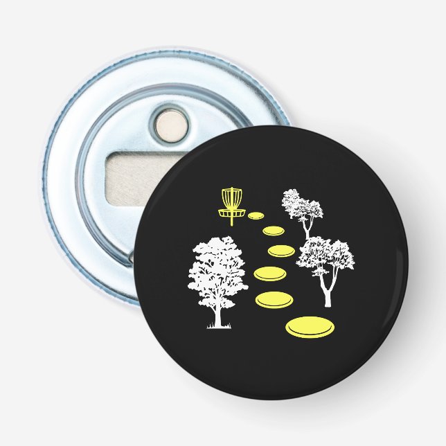 Décapsuleur Disque Golf Woods Disk Golfer cadeau (Devant)