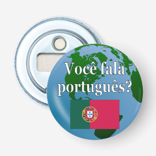 Décapsuleur Do you speak portuguese ? Flag globe