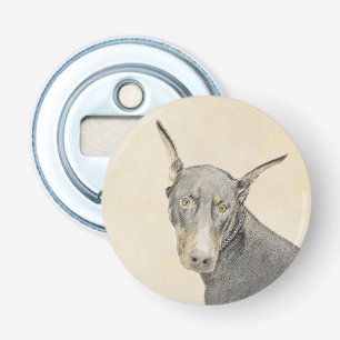 Décapsuleur Doberman Pinscher Peinture - Art Chien original