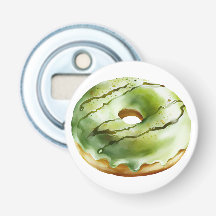 Donut rétro - Glace verte