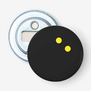 Décapsuleur Double point jaune balle de squash aimant de frigo