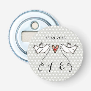 Décapsuleur Doves personnalisées Mariage Bottle Opener Favoris