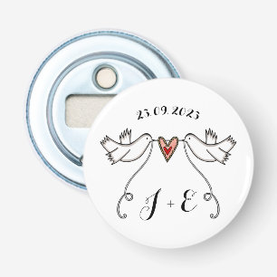 Décapsuleur Doves personnalisées Mariage Bottle Opener Favoris