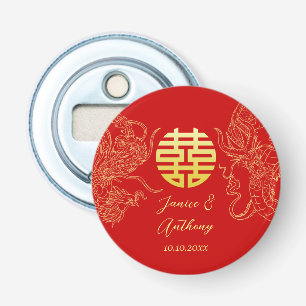 Décapsuleur dragon et phénix de mariage chinois
