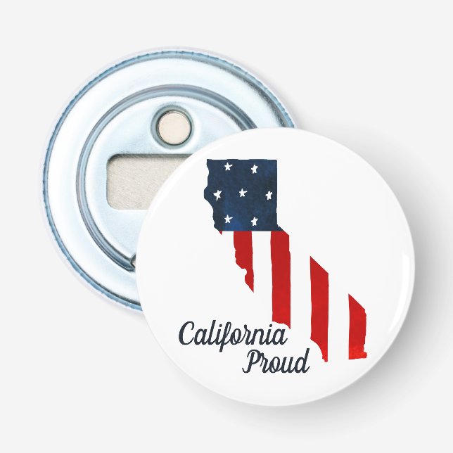 Décapsuleur Drapeau californien Patriotic Fiers USA (Devant)