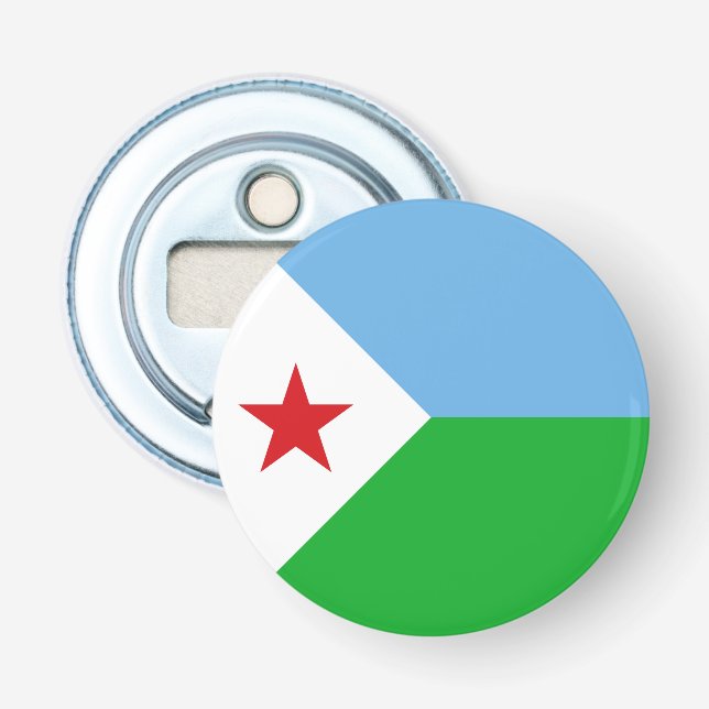 Décapsuleur Drapeau de Djibouti (Devant)