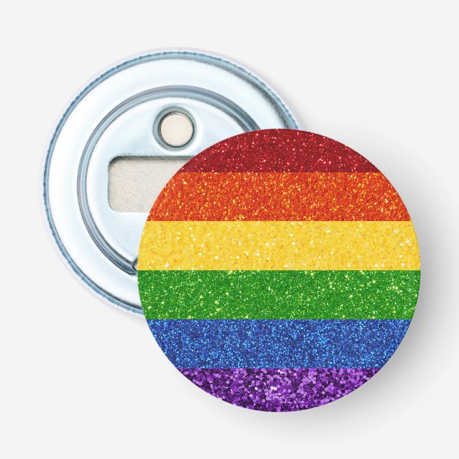 Décapsuleur Drapeau de la Fierté arc-en-ciel LGBT Parties scin (Devant)