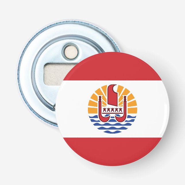 Décapsuleur Drapeau de la Polynésie française (Devant)