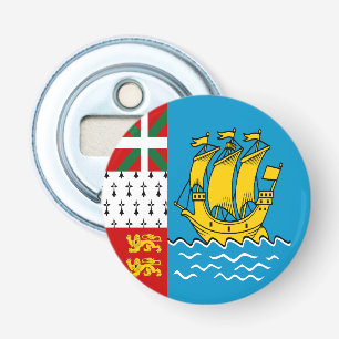Décapsuleur Drapeau de Saint-Pierre-et-Miquelon