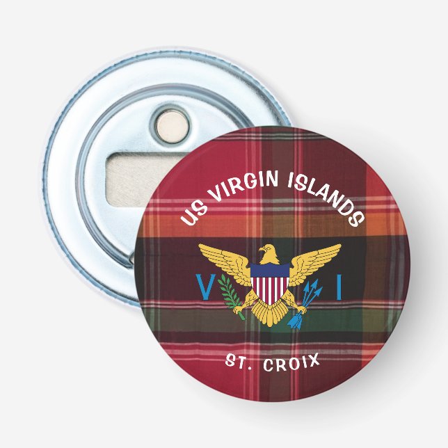 Décapsuleur Drapeau des îles Vierges américaines Ste Croix USV (Devant)