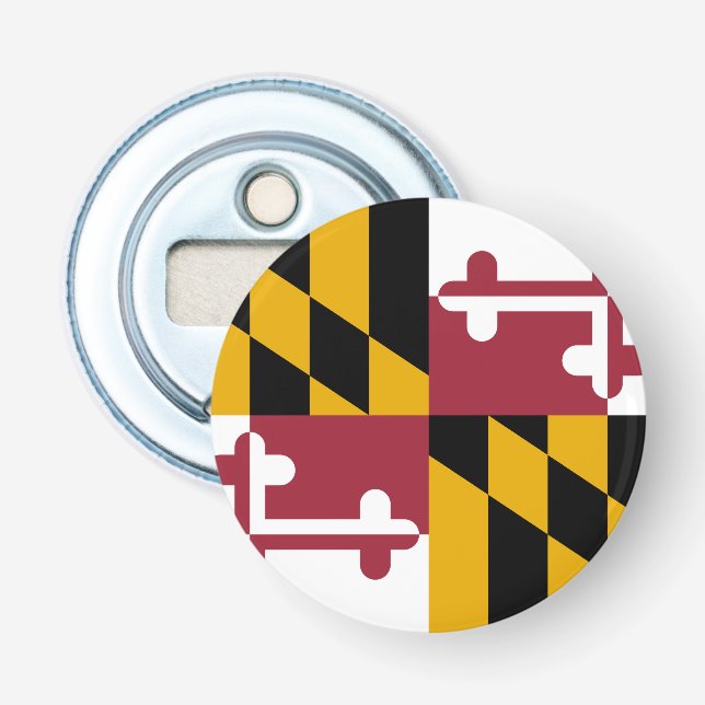 Décapsuleur Drapeau d'état du Maryland USA (Devant)