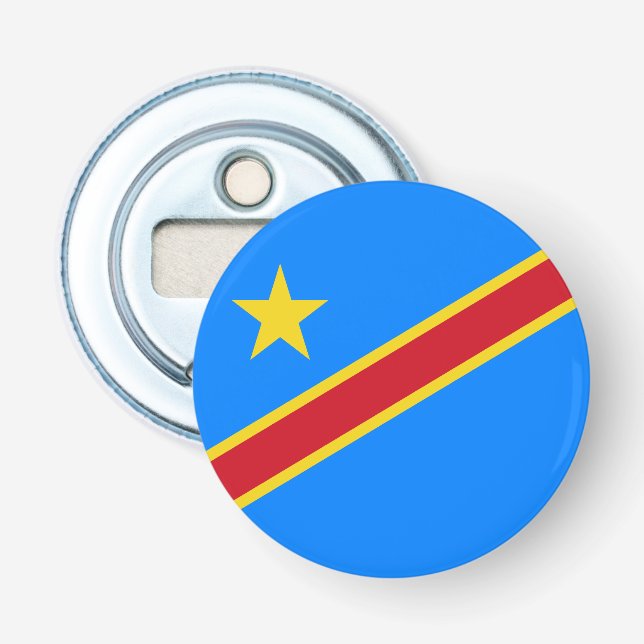 Décapsuleur Drapeau du Congo Kinshasa (Devant)