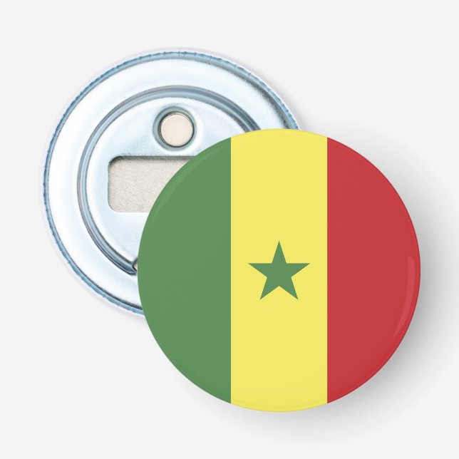 Décapsuleur drapeau du Sénégal (Devant)