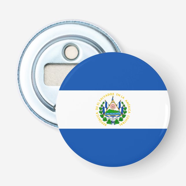 Décapsuleur Drapeau patriotique El Salvador (Devant)