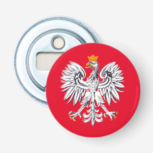 Décapsuleur Drapeau polonais & Aigle, fête de la Pologne /spor