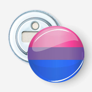 Décapsuleur Drapeau rond brillant de bisexualité