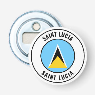 Décapsuleur Drapeau Sainte-Lucie Superbe ouverture de bouteill