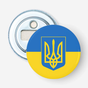 Décapsuleur Drapeau ukrainien avec armoiries