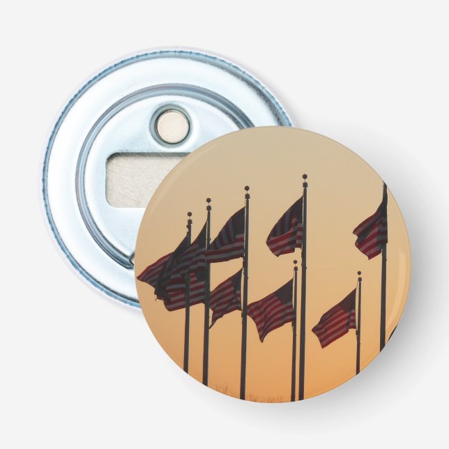 Décapsuleur Drapeaux au coucher du soleil American Patriotic U (Devant)