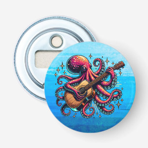 Décapsuleur Drôle Cartoon Octopus Jouer de la guitare