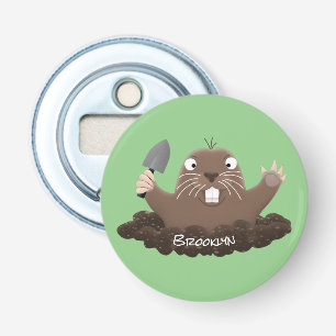 Décapsuleur Drôle gopher de poche creusant dessin dessin de de