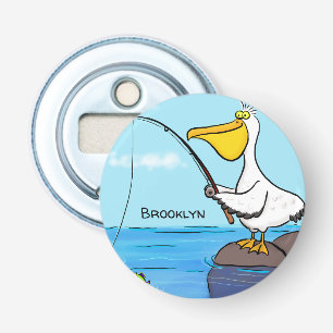 Décapsuleur Drôle pélican de pêche