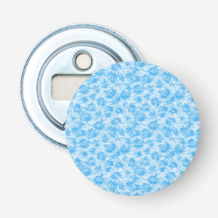 Décapsuleur Effet fausse fourrure bleu et blanc