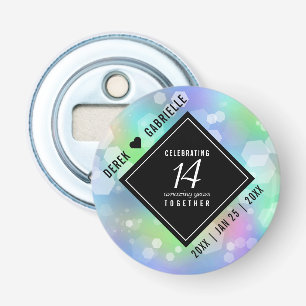 Décapsuleur Élégante 14ème anniversaire du Mariage Opal