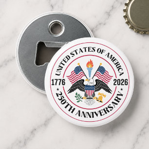 Décapsuleur Emblème de l'aigle patriotique pour le 250e annive