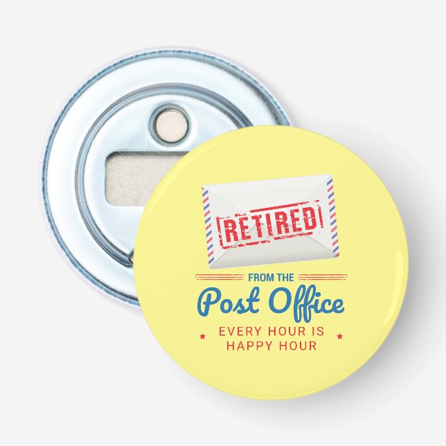 Décapsuleur Employé du bureau de poste de retraite des travail (Devant)