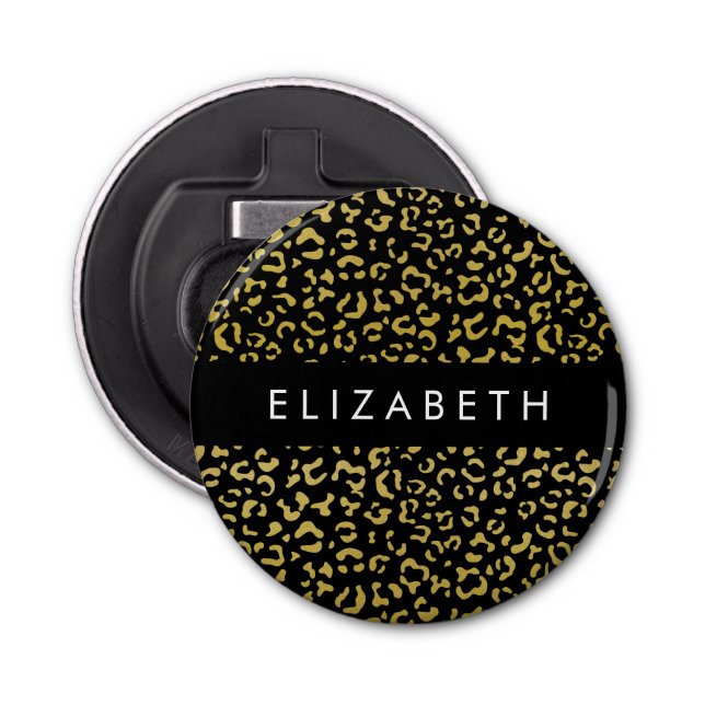 Décapsuleur Empreinte de léopard, Leopard d'or, Parties scinti (Devant)