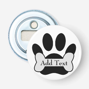 Décapsuleur Empreinte de patte De Chien Et Os