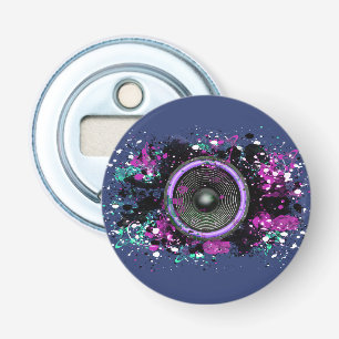 Décapsuleur Enceinte musicale et peinture éclaboussée