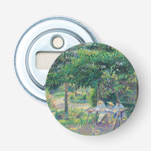 Décapsuleur Enfants attablés dans le jardin Camille Pissarro
