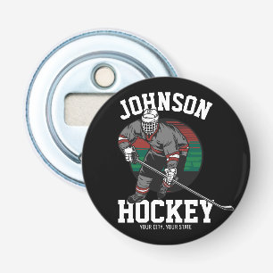 Décapsuleur Équipe de hockey sur glace personnalisée Nom de l'