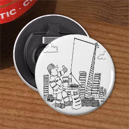 Décapsuleur Exploitant de grue hors-bord du chantier