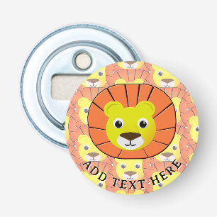 Décapsuleur Face de lion mignonne sur tout le Motif d'impressi