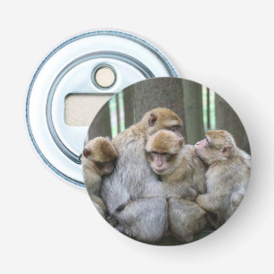 Décapsuleur Famille Cute Ape Photo Hug