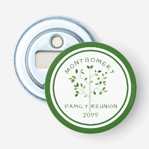 Décapsuleur Famille Réunion arbre généalogique vert personnali
