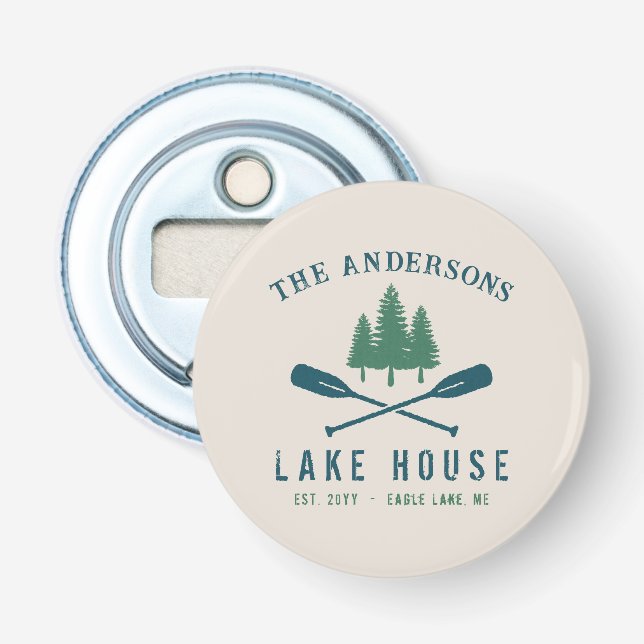 Décapsuleur Family Lake House Bateau Russe moderne Oar Pine Tr (Devant)