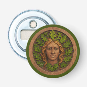 Décapsuleur Femme verte - Bois