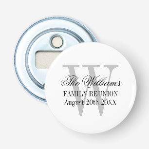 Décapsuleur Fête de réunion familiale monogramme personnalis