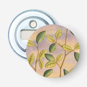 Décapsuleur Feuilles verts et jaunes sur Arrière - plan couche