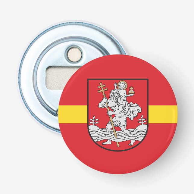 Décapsuleur Flag of Vilnius, Lithuania Bottle Opener (Devant)