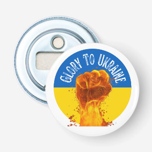 Décapsuleur Flamme Ukraine - Soutien à la résistance au drapea