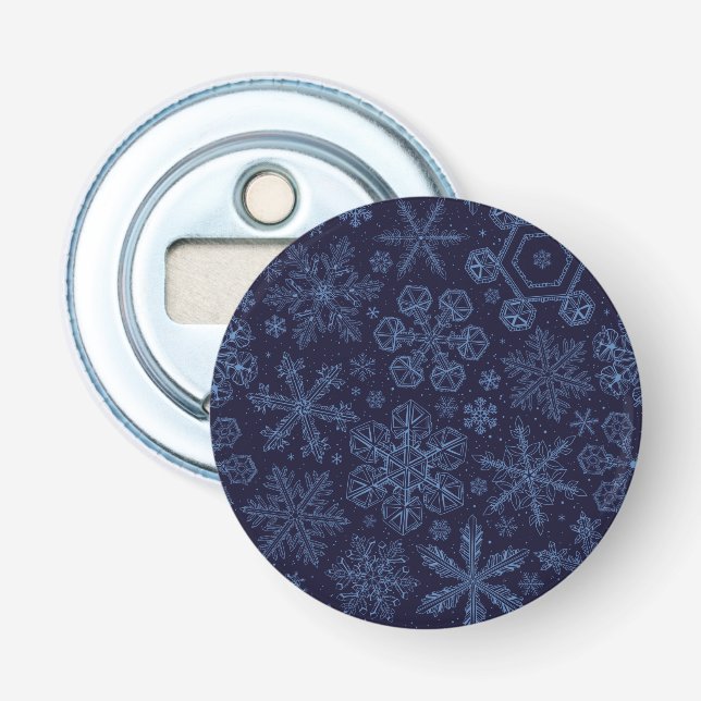 Décapsuleur Flèches bleues sur bleu (Devant)