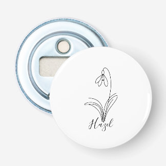 Décapsuleur Fleur de naissance personnalisée en janvier