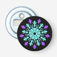 Fleur de néon pourpre et turquose
