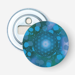 Décapsuleur fleur de vie, chakra,zen,géométrie sacrée,